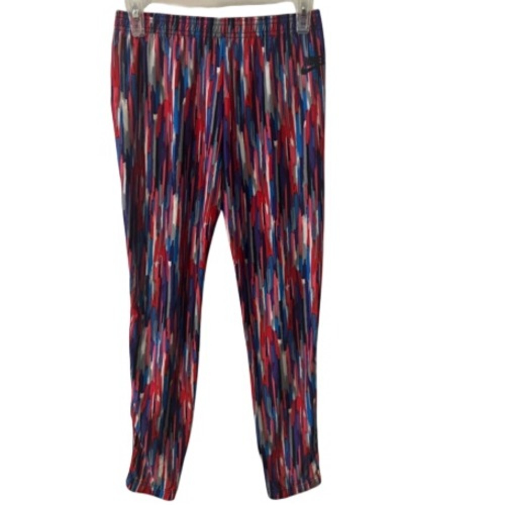 Nike Base Layer Pants Boys Size XL Colorful Stripes and Black‎ Elastic Waist
